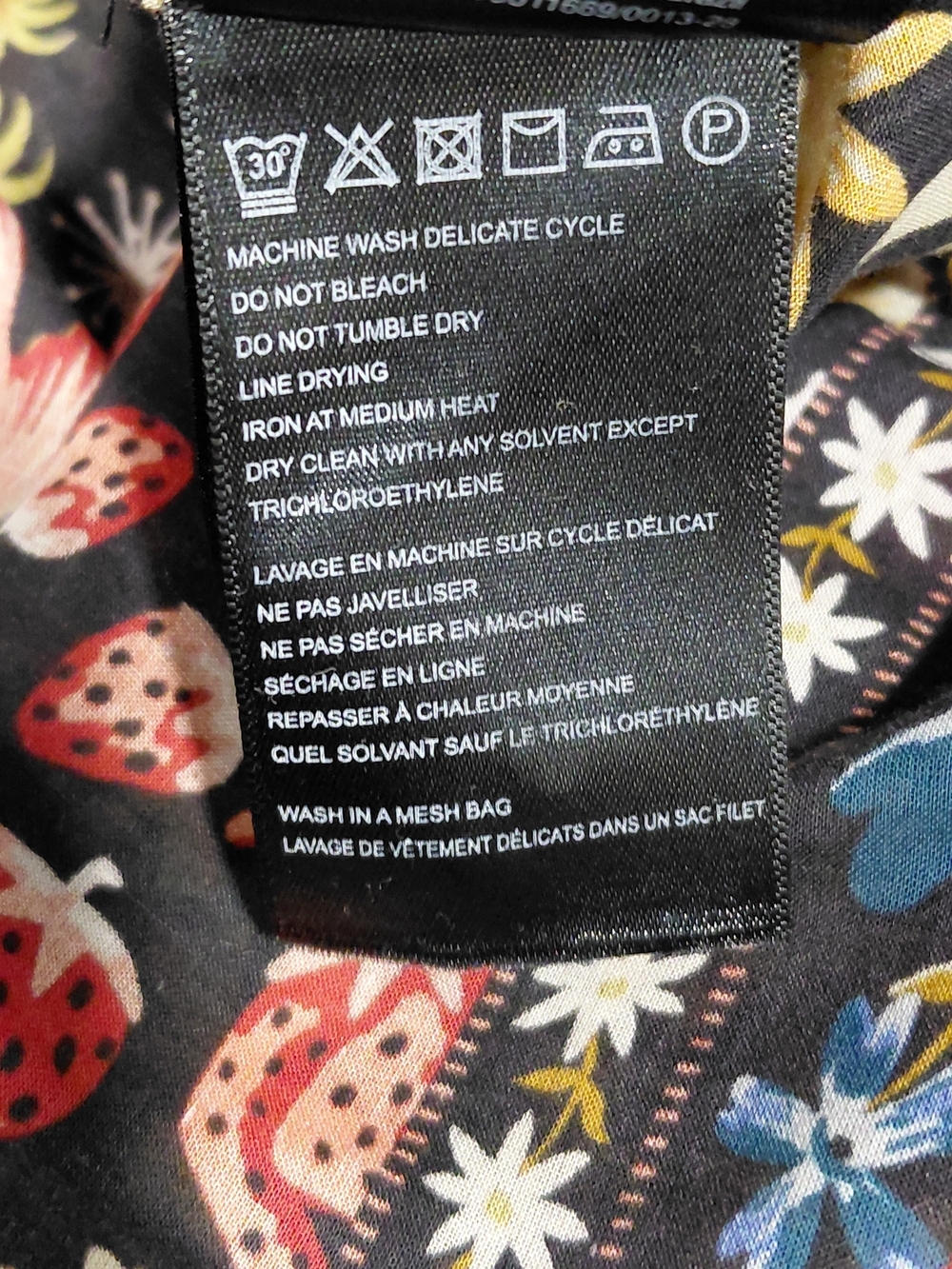 FARM Rio Black Multi Floral Patchwork Blouse - Picture 6 of 6